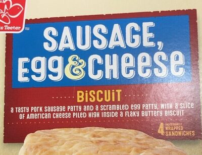 Sausage, Egg & Cheese Biscuit Sandwiches, Sausage, Egg & Cheese