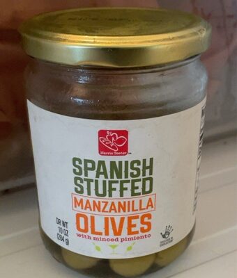 Spanish Stuffed Manzanilla Olives With Minced Pimiento, Minced Pimiento