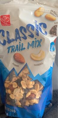 Classic Almonds, Cashews, M&M's Milk Chocolate Candies, Raisins, Oil Roasted Peanuts Trail Mix, Classic