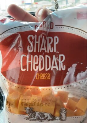 Sharp Cheddar Cubed Cheese, Sharp Cheddar