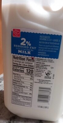 2% Reduced Fat Milk