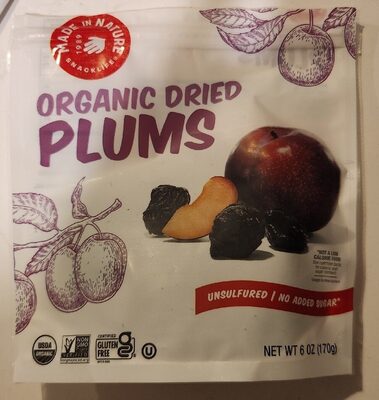 Organic Dried Plums
