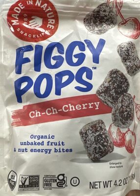 Ch-Ch-Cherry Organic Figgy Pops Unbaked Fruit & Nut Energy Bites, Ch-Ch-Cherry