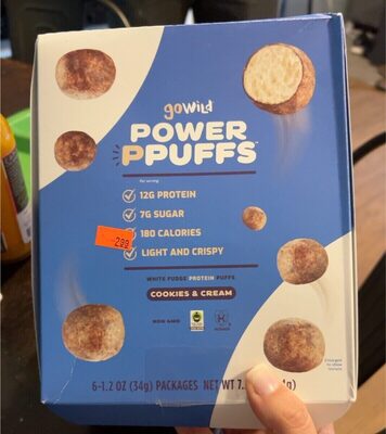 White Fudge Protein Puffs Cookies & Cream, White Fudge