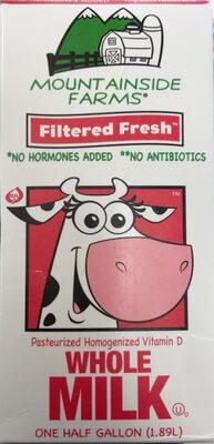 Mountainside Farms Filtered Fresh Milk, Half Gallon