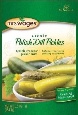 Polish Dill Pickles Quick Process Pickle Mix, Polish Dill Pickles