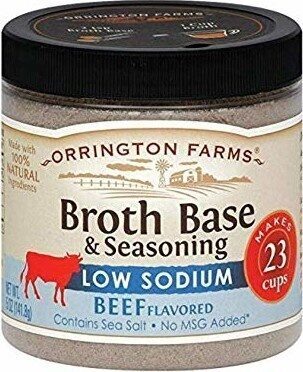 Low Sodium Beef Flavored Broth Base & Seasoning, Beef