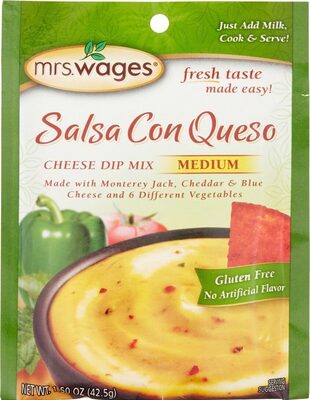 Medium Salsa Con Queso Cheese Dip Mix, Medium Salsa Con Queso