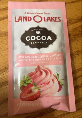 Strawberries & Crme White Chocolate Cocoa Mix, Strawberry; Crme; White Chocolate