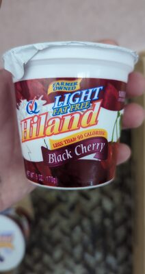 Black Cherry Light Fat Free Nonfat Yogurt, Black Cherry