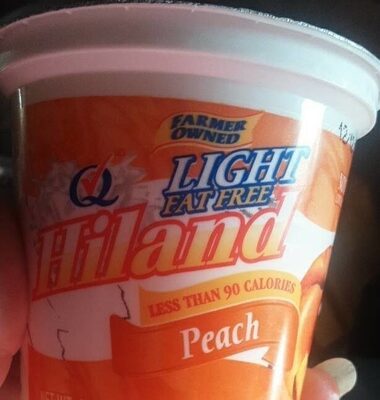 Peach Nonfat Yogurd, Peach