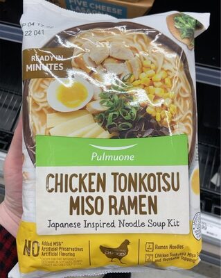 Chicken Tonkotsu Miso Ramen Japanese Inspired Noodle Soup Kit, Chicken Tonkotsu Miso Ramen