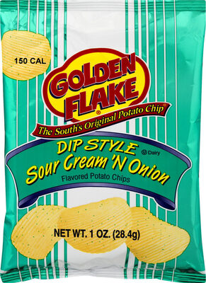 Sour Cream 'N Onion Dip Style Potato Chips, Sour Cream 'N Onion
