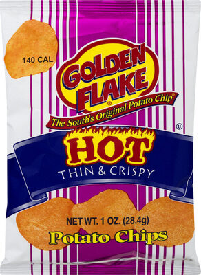 Hot Thin & Crispy Potato Chips, Hot