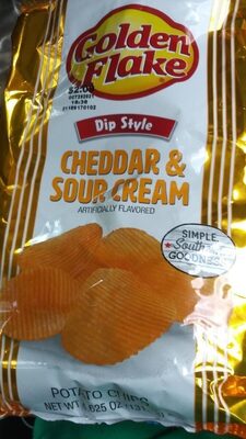 Dip Style Cheddar & Sour Cream Potato Chips, Cheddar & Sour Cream