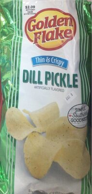 Dill Pickle Thin % Crispy Potato Chips, Dill Pickle