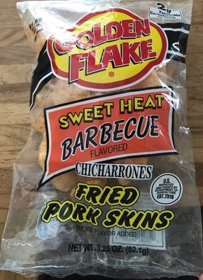 Barbecue Sweet Heat Chicharrones Fried Pork Skins, Barbecue