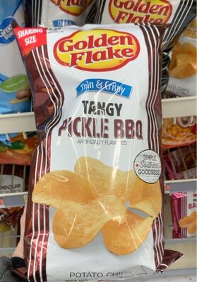 Tangy Pickle BBQ Thin & Crispy Potato Chips, Tangy Pickle BBQ
