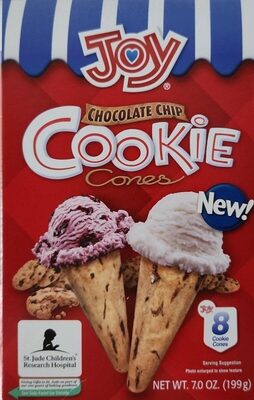 Chocolate Chip Cookie Cones, Chocolate Chip