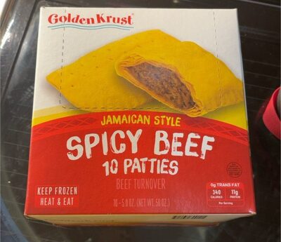 Jamaican Style Spicy Beef Turnover Patties