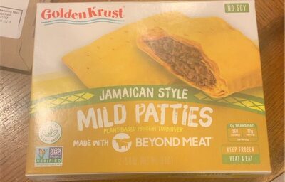 Jamaican Style Plant-Based Protein Turnover Mild Patties
