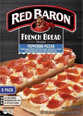 French Bread Singles Pepperoni Pizzas