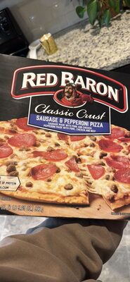 Sausage Made With Pork And Chicken Pepperoni Made With Pork, Chicken And Beef Pizza, Sausage & Pepperoni