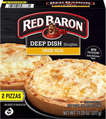 Deep Dish Singles Cheese Pizza, Cheese