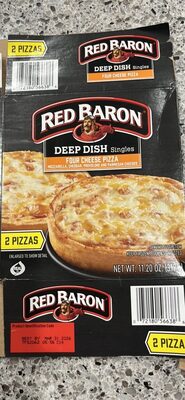 Deep Dish Singles Four Cheese Pizza, Cheese