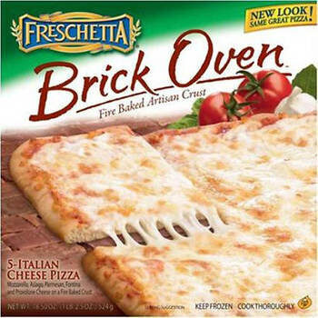 Five Cheese Mozzarella, Provolone, Fontina, Asiago & Parmesan Cheeses Brick Oven Crust Pizza, Five Cheese