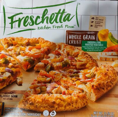 Chicken & Fire Roasted Vegetable Whole Grain Crust Pizza, Chicken & Fire Roasted Vegetable