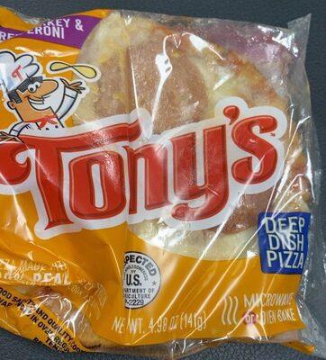 Sfs Tony's Deep Dish Wg Pepperoni Net Wt 18.68Lbs - Iw 60Ct Cn