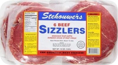 Seasoned Pork And Beef Pattie Between Slice Of Beef Ribeye