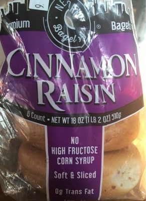 Premium Bagels, Cinnamon Raisin