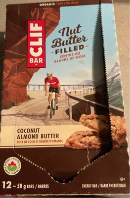 Coconut Almond Butter Organic Nut Butter Filled Energy Bars, Coconut Almond Butter