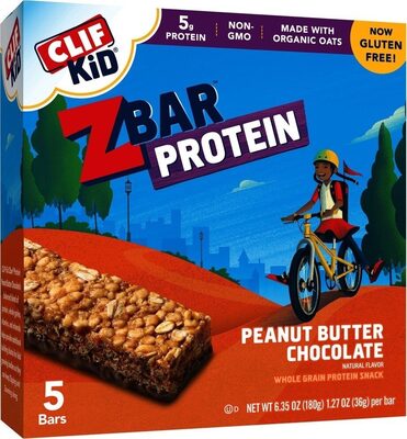 Peanut Butter Chocolate Whole Grain Protein Snack Bars, Peanut Butter Chocolate