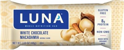 White Chocolate Macadamia Whole Nutrition Bar, White Chocolate Macadamia