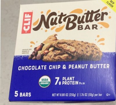 Chocolate Chip & Peanut Butter Nut Butter Bar, Chocolate Chip & Peanut Butter