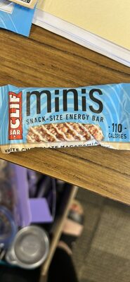 White Chocolate Macadamia Nut Minis Snack-Size Energy Bar, White Chocolate Macadamia Nut