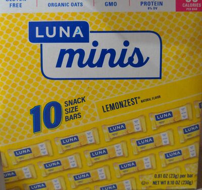 Lemonzest Minis Snack Size Bars, Lemonzest
