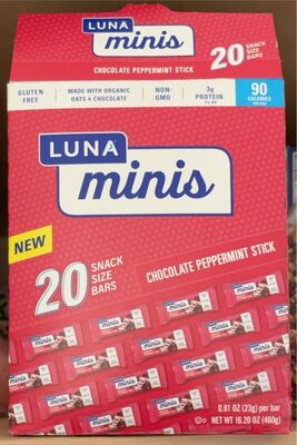 Chocolate Peppermint Stick Snack Size Bars Minis, Chocolate Peppermint Stick