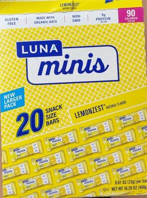 Lemonzest Snack Size Minis Bars, Lemonzest