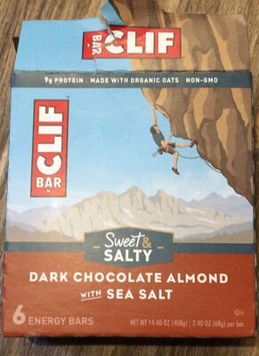 Dark Chocolate Almond With Sea Salt Sweet & Salty Energy Bars, Dark Chocolate Almond With Sea Salt