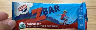 Chocolate Peanut Butter Brownie Baked Whole Grain Energy Snack Bars, Chocolate Peanut Butter Brownie