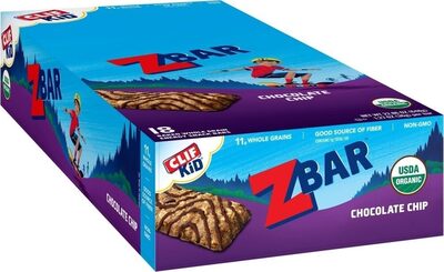 Chocolate Chip Baked Whole Grain Energy Snack Bars, Chocolate Chip