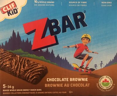 Chocolate Brownie Baked Whole Grain Energy Snack Bars, Chocolate Brownie
