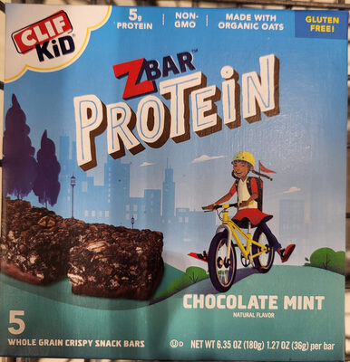 Chocolate Mint Whole Grain Protein Snack Bars, Chocolate Mint