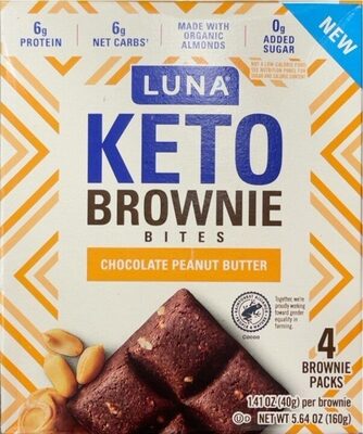 Chocolate Peanut Butter Keto Brownie Bites, Chocolate Peanut Butter