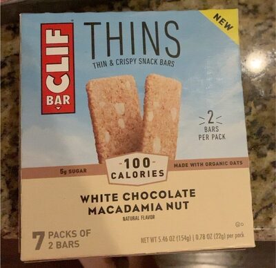 White Chocolate Macadamia Nut Thins Crispy Bars, White Chocolate Macadamia Nut