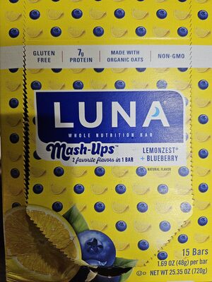 Lemonzest + Blueberry Whole Nutrition Bar, Lemon; Blueberry